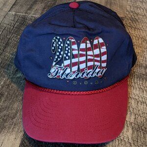 Florida Hat 2000 USA Blue Red Snapback Baseball Cap